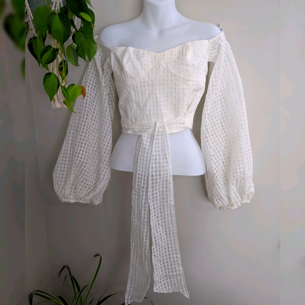 Bubble Sleeves Top